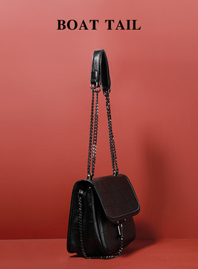 BOAT TAIL&CK高级感真皮包包女式2025新款高端大气大容量流浪包