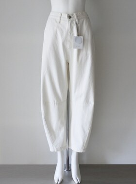 初原家女士薄款纯棉牛仔裤立体裁剪女款锥形香蕉裤萝卜镰刀裤