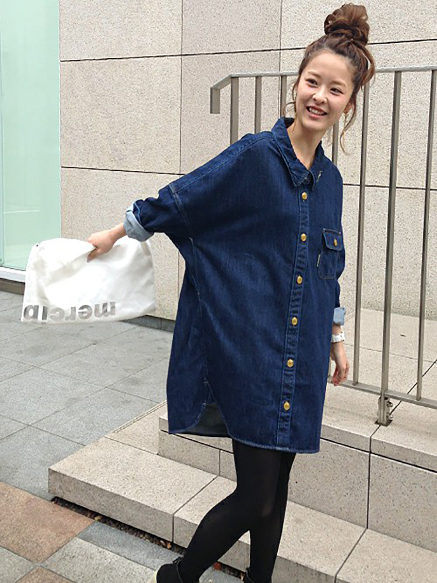 日单宇津木宽松女款衬衣