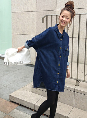 初原家女士宽松版衬衣日系牛仔衬衫宇津木外套Mercibeaucoup,
