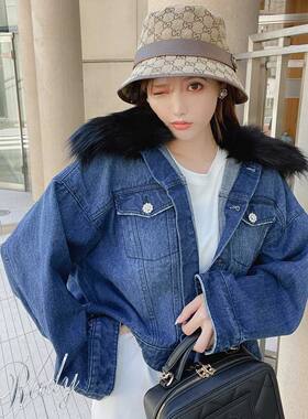 日系宽松女款牛仔外套甜美