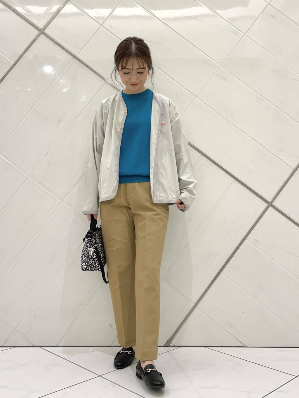 日系高腰中线西裤休闲裤