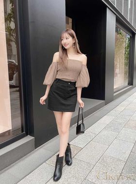 初原家女士牛仔可爱半身裙包臀裙日系性感显瘦高弹仅2件rady