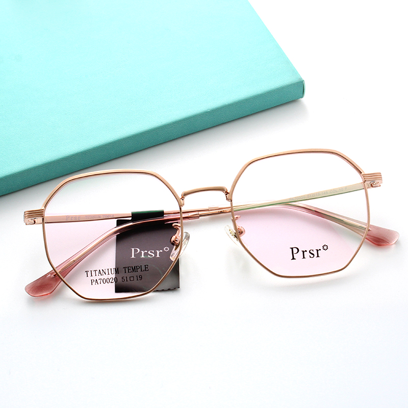prsr帕莎眼镜框女近视pa70020超轻钛合金可配镜片帕沙光学镜架228