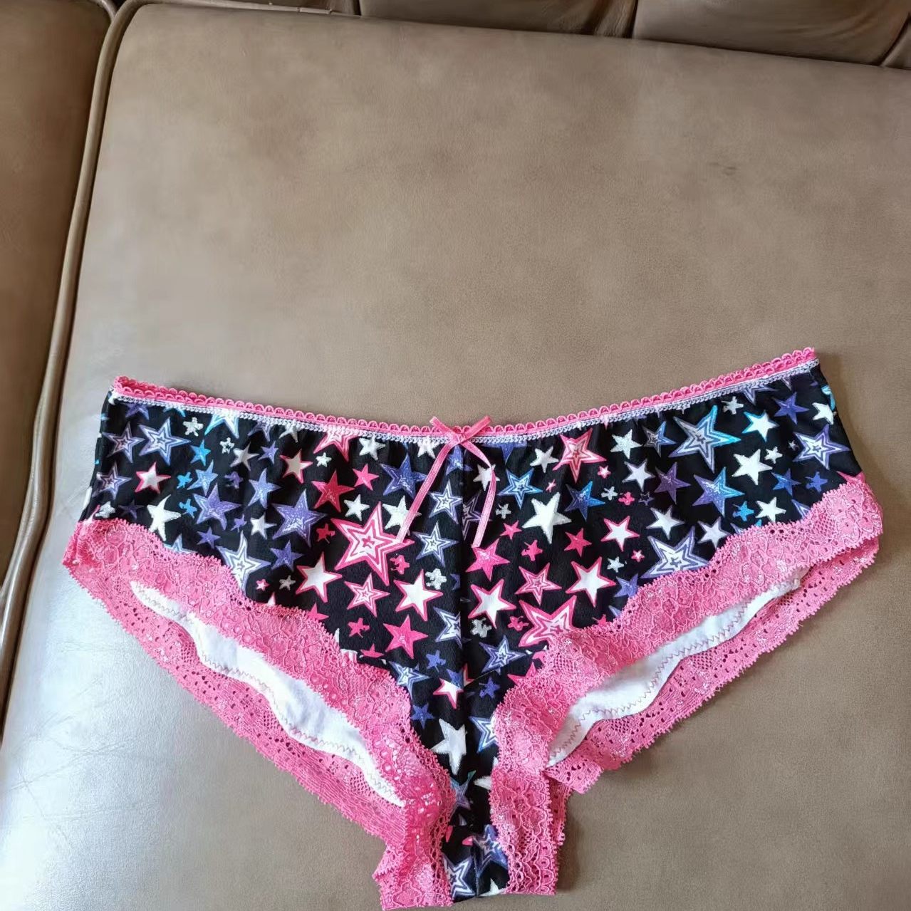 艾塔丽丝  欧美女士内裤棉质蕾丝边性感三角裤适合臀围2829