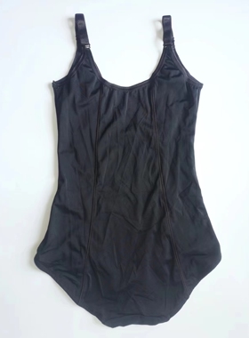 艾塔丽丝女士侧边网纱性感塑身连体衣裆部可打开适合下胸围707580