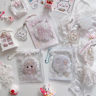 原创设计chiikawa小叽系列吧唧糖果袋小卡谷美徽章收纳袋展示挂件