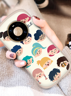 可爱小蛮腰适用华为Mate50Pro手机壳MT30E软P40硅胶Nova8防摔7女9