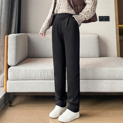 特厚羊羔绒哈伦裤女加绒运动裤2025新款冬天加厚保暖棉裤萝卜裤子