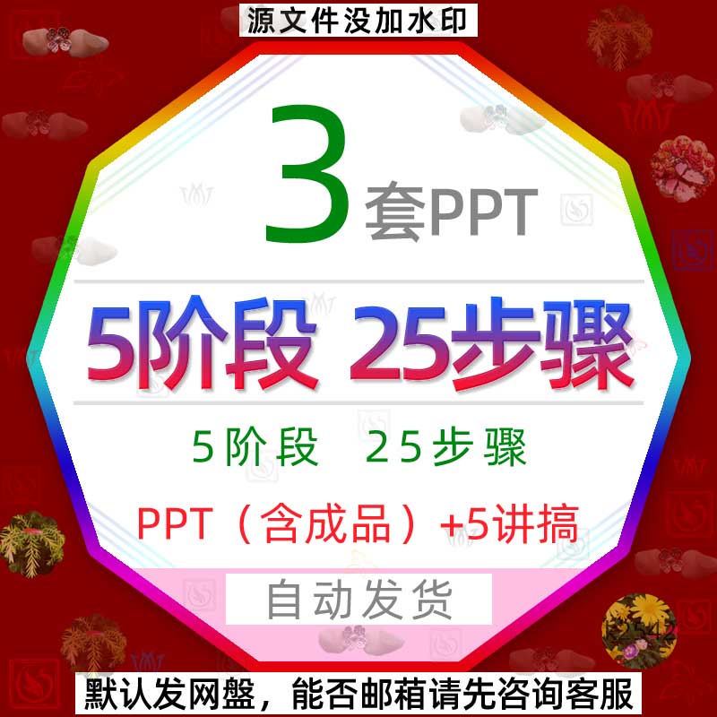 企业单位公司发展职员5个阶段25个步骤课件PPT模板申请加入流程图