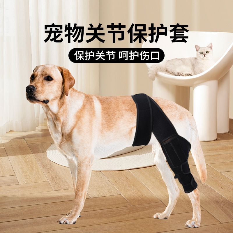 跨境宠物狗狗护膝防磨腿部辅助带保护关节腿部骨折固定器术后护具