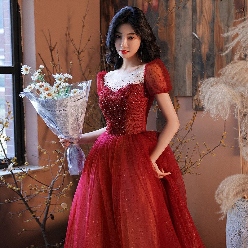 敬酒服新娘晚礼服女高级宴会婚宴