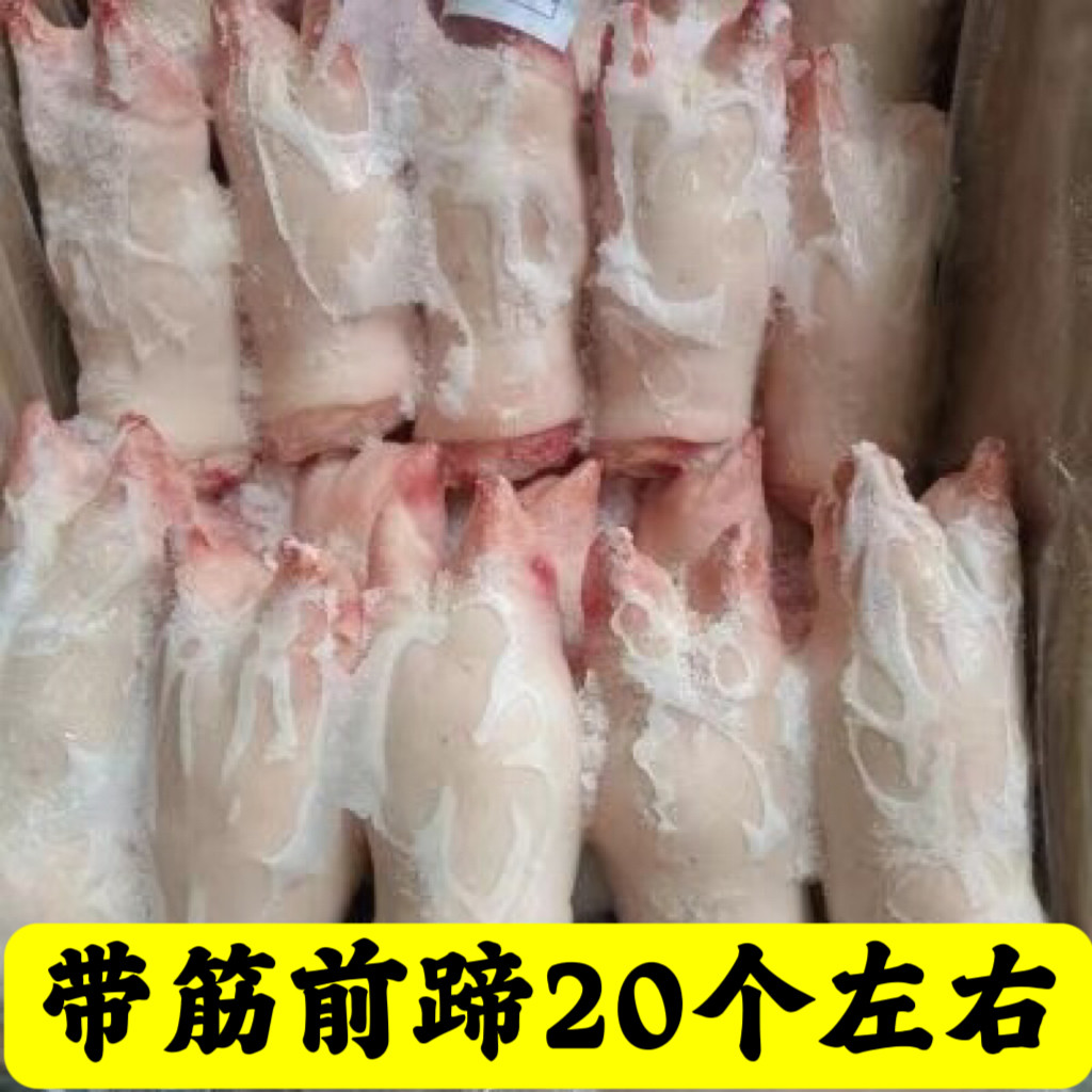 商用20斤猪蹄猪前蹄新鲜猪蹄猪脚带筋猪蹄卤菜饭店食材20个左右