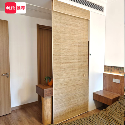 纯苎麻麻草帘遮光透景日式