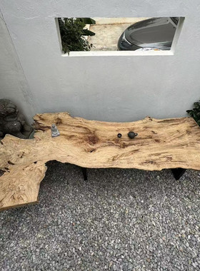 风化木老木头空间装饰茶桌休闲桌艺术空间创意茶桌摆件25913