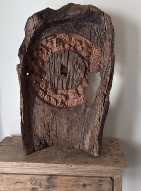 天然古旧老木雕枯木手工艺品创意设计师挂件收藏古董雕花251030