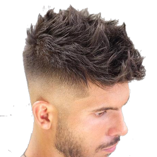 假发男短前额头顶刘海补发片真人发无痕隐形织发块地中海T04