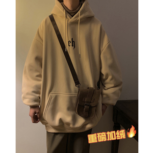 重磅加绒加厚 直播品质 大板型2022款美式高街连帽卫衣 W570-P60图片