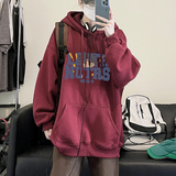2025秋装美式hiphop潮牌宽松连帽卫衣A025-W605-P55控78加绒65，男装卫衣，电商A025