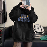 2025秋装美式hiphop潮牌宽松连帽卫衣A025-W605-P55控78加绒65，男装卫衣，电商A025