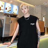@2025夏装小众潮牌字母运动坎肩背心无袖t恤A025-B317-P25控38，男装背心/马甲，电商A025