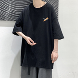 2026夏装创意小字母宽松圆领短袖T恤情侣潮A025-T7305-P25控38，男装T恤，电商A025