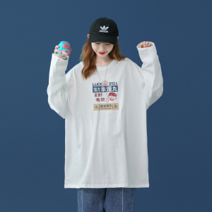 2026秋季新款创意卡通宽松圆领长袖T恤中性风情侣潮 A025-C59-P30图片