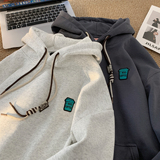 现货重磅2025秋冬装刺绣标宽松连帽卫衣外套A025-W670-P50控68，女装短外套，电商A025