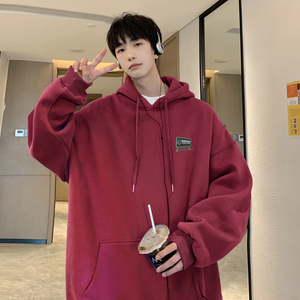 W583A-P55 控78 加绒65 抖音重磅~2025秋装简约字母连帽卫衣,男装卫衣,电商A025