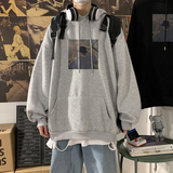 2021情侣中性风女孩宽松连帽加绒卫衣A025-W126-P50控68，男装卫衣，电商A025