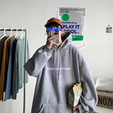 2026春装原创ins字母宽松连帽卫衣大码情侣衫A025-W150-P50控68，男装卫衣，电商A025
