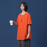 2026夏装新款百搭小清新纯色圆领短袖T恤中性情侣风A025-T33-P12，男装T恤，电商A025