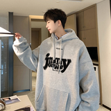 2025秋装明星同款字母印花连帽卫衣潮A025-W588-P55控78加绒65，男装卫衣，电商A025