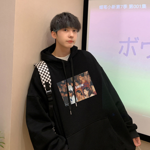 2026春装新款黑人嘻哈风宽松连帽卫衣新年款 A025-W193-P50 控68图片