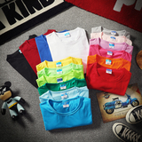 日系大码短袖t恤圆领纯色半袖打底衫17色200斤可穿A025-T33-P12，男装T恤，电商A025