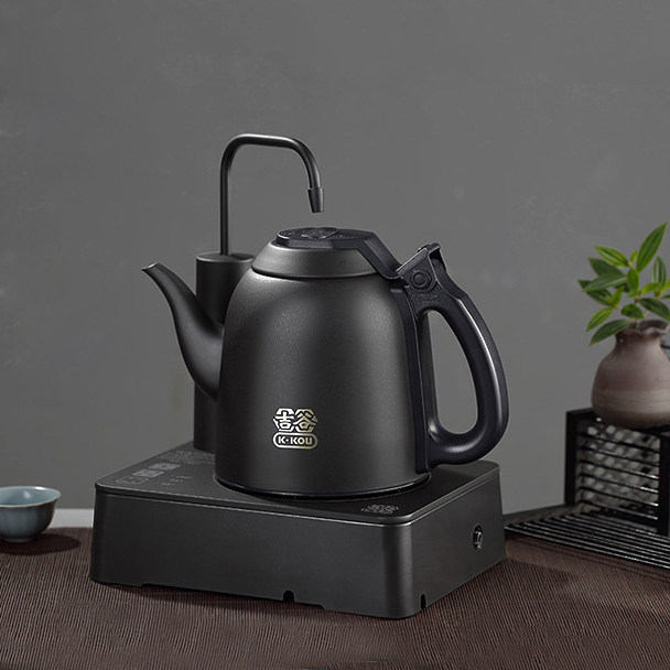 吉谷不锈钢自动上水抽水电热烧水茶具茶壶一体水壶泡茶家用煮茶壶