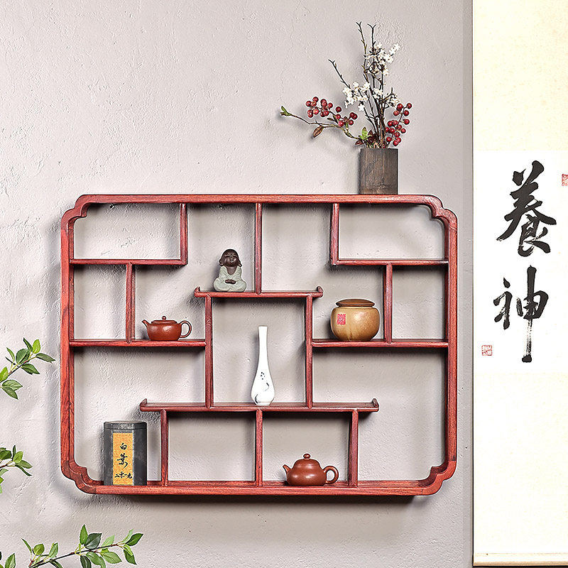茶具架子紫砂壶茶杯茶壶小摆件茶室置物壁挂式展示收纳摆放博古架,餐饮具,茶具架,淘宝优惠券,粉丝福利购,淘宝优惠卷