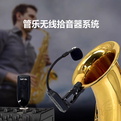 音芬特萨克斯专用无线麦克风 小号单簧管通用户外音响演出拾音器