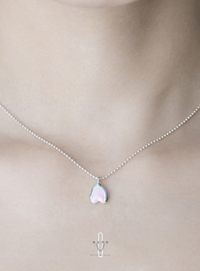 弥音原作郁见你S925银郁金香吊坠项链女锁骨链高级感颈链礼物