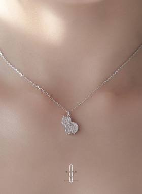 弥音原作葫芦项链女S925银小众设计感锁骨链2025新款爆款时尚吊坠