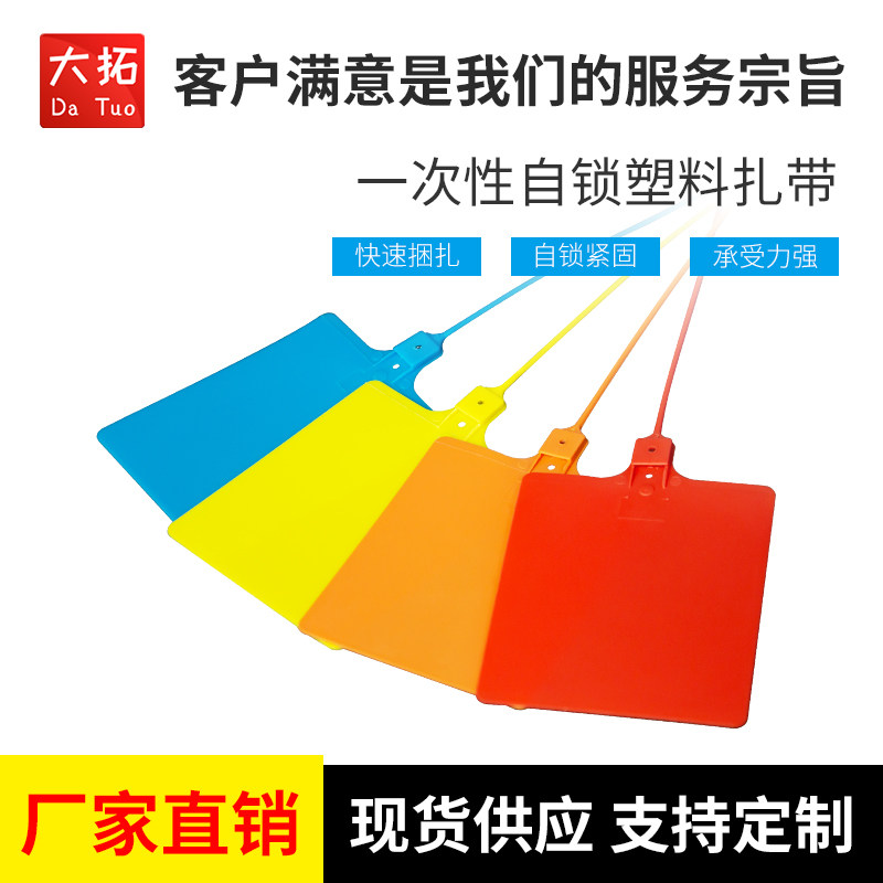 标牌扎带封条大拓一次性塑料标签
