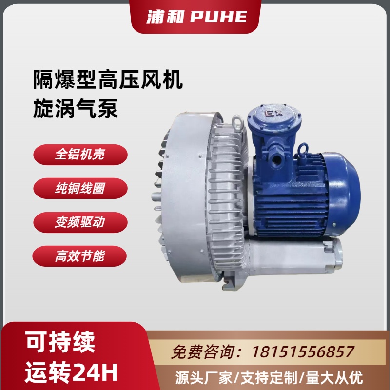 密封高压鼓风机IIBT4CT4臭氧输送防腐旋涡风机 气体防爆高压风机