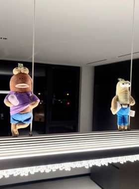 比奇堡居民吊灯装饰玩偶挂件客厅卧室吊灯挂件创意床头灯装饰遮丑