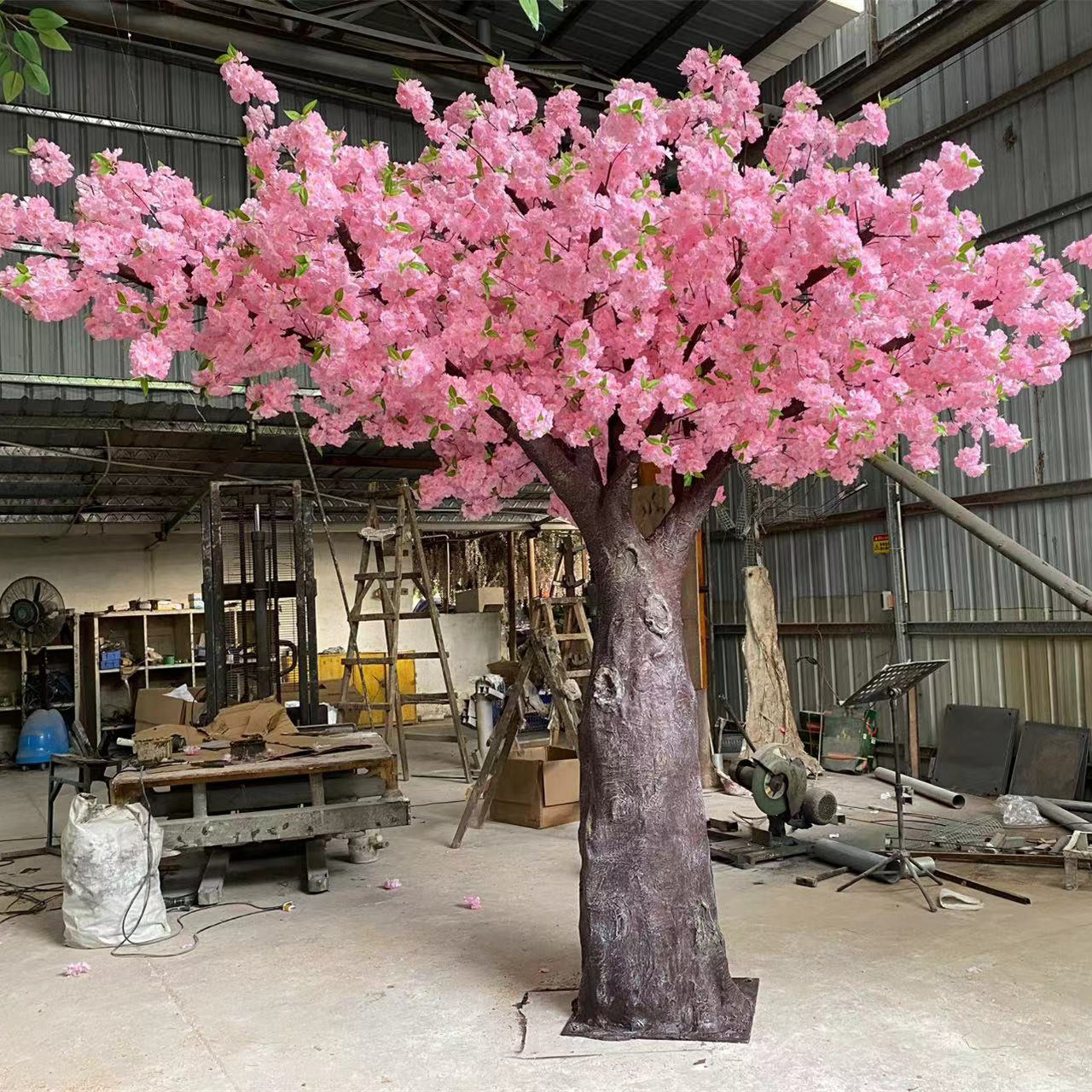 粉色许愿树仿真樱花树桃花树梅花树厂家直销婚庆美陈道具假树定制