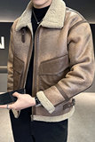 店主风2025冬季新款大码皮毛一体休闲夹克外套D209A-PT8818-P245，男装夹克，电商D209A