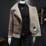 25年冬季新款皮毛一体加绒加厚夹克男外套D209A-PT228-P255两色，男装夹克，电商D209A