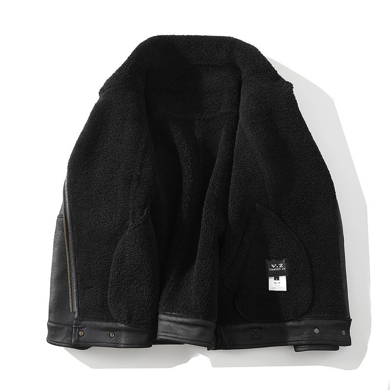 日系白底25年冬季新款皮毛一体加绒夹克男外套D209A-PT578A-P255,男装夹克,电商D209A