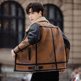 tim25年冬季新款皮毛一体加绒加厚夹克外套D209A-PT999-P255，男装夹克，电商D209A