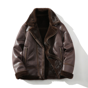 25年冬季新款高端皮毛一体加绒加厚夹克男外套D209A-PT089-P330，男装夹克，电商D209A