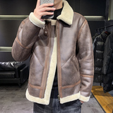 店主风2025冬季新款大码皮毛一体休闲夹克外套男D209A-PT918-P245，男装夹克，电商D209A